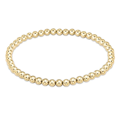 Classic 4mm Gold Filled Bead Bracelet