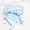 Ruffled Nylon Pencil Pouch
