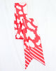 Lawson Leopard Skinny Scarf Red White