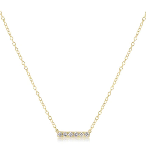 Diamond Significance Bar Pendant Necklace - SIX