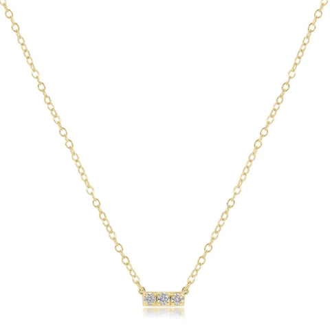 *ENEWTON COUTURE* Diamond Significance Bar Pendant Necklace - THREE