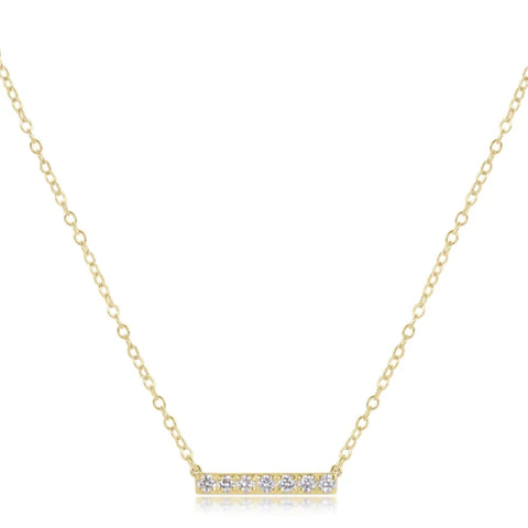 Diamond Significance Bar Pendant Necklace - SEVEN