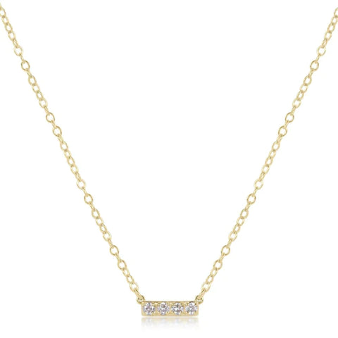 *ENEWTON COUTURE* Diamond Significance Bar Pendant Necklace - FOUR