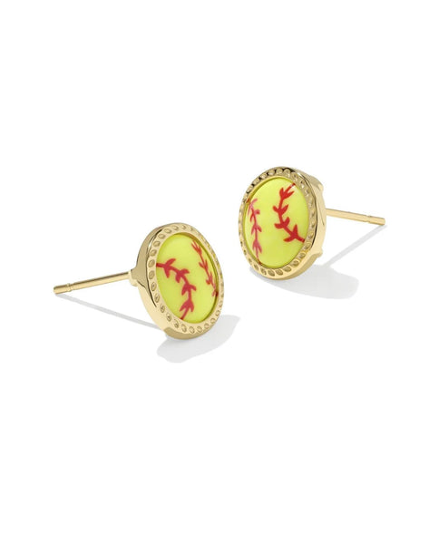 Softball Stud Earrings