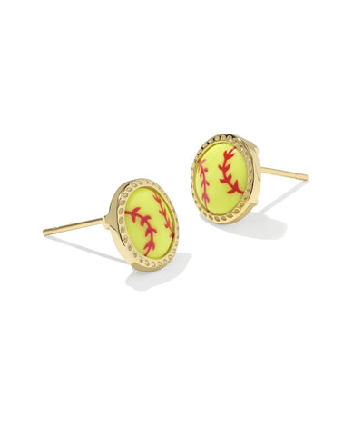 Softball Stud Earrings