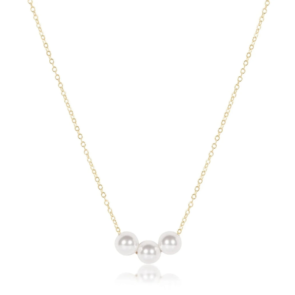 Gold Joy Pearl Necklace | 16