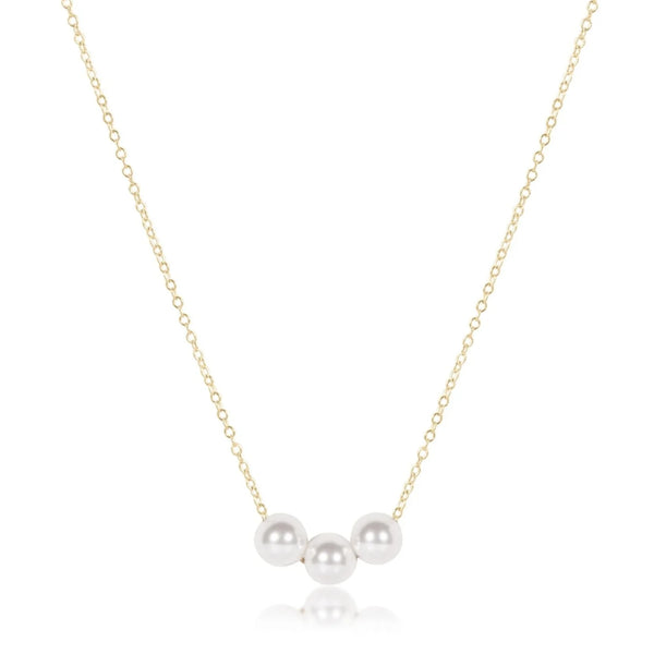 Gold Joy Pearl Necklace | 16