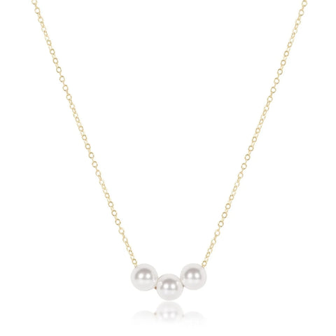 Gold Joy Pearl Necklace | 16