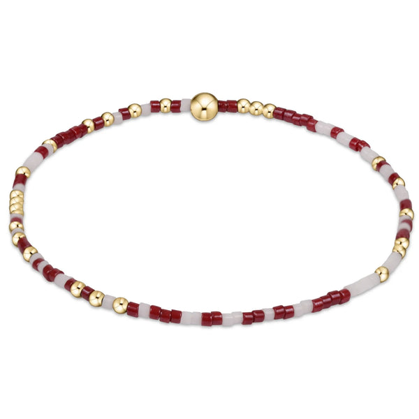 Hope Unwritten Bracelet in Wine & White