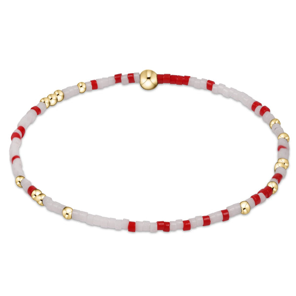 egirl Hope Unwritten Bracelet in Bright Red & White