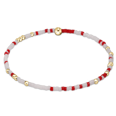 egirl Hope Unwritten Bracelet in Bright Red & White