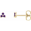 HILL COUNTRY RELIEF | Amethyst Mini Trio Stud Earrings