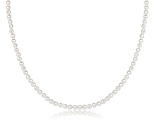 Classic Pearl 3mm Bead Necklace