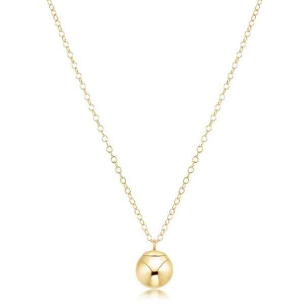 Classic Gold 8mm Charm Necklace | 16