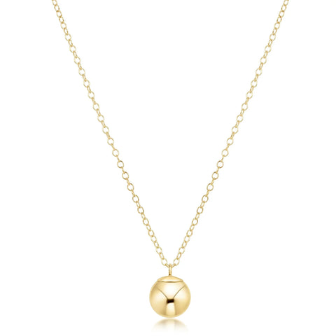 Classic Gold 8mm Charm Necklace | 16
