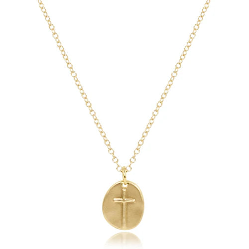 Small Inspire Gold Filled Charm Necklace