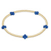 Signature Cross Small Gold Pattern 2mm Gold Bead Bracelet