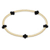 Signature Cross Small Gold Pattern 2mm Gold Bead Bracelet