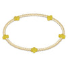 Signature Cross Small Gold Pattern 2mm Gold Bead Bracelet