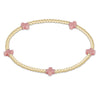 Signature Cross Small Gold Pattern 2mm Gold Bead Bracelet