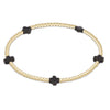 Signature Cross Small Gold Pattern 2mm Gold Bead Bracelet