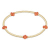 Signature Cross Small Gold Pattern 2mm Gold Bead Bracelet