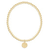 Ecollegiate Classic Gold 3mm Bracelet - UT Austin Disc