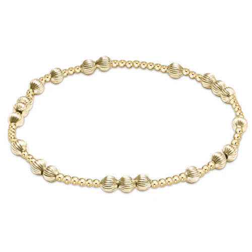 Hope Unwritten Dignity 4mm Gold Bead Bracelet