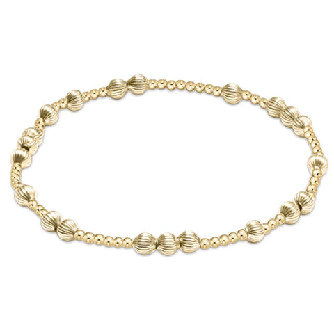 Hope Unwritten Dignity 4mm Gold Bead Bracelet
