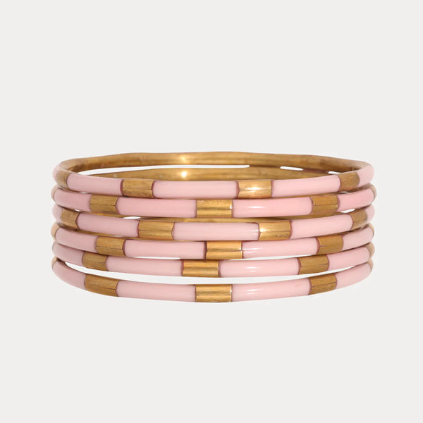 Ice Rose Veda Bangles - Set of 6