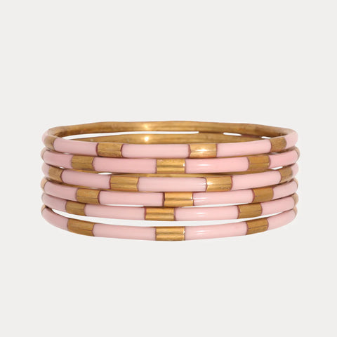 Ice Rose Veda Bangles - Set of 6
