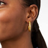 Noel CZ Stone Hoop Earrings