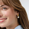 Bee Pearl Drop Earrings