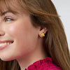 Catalina X Stud Earrings in Gold