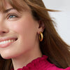 Hammered Hoop Earrings