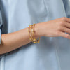 Milano Luxe Bangle in Gold Pave Cubic Zirconia