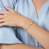 Valencia Delicate Gold Bracelet in Mother of Pearl