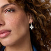Canterbury Hoop & Charm Earrings in Silver