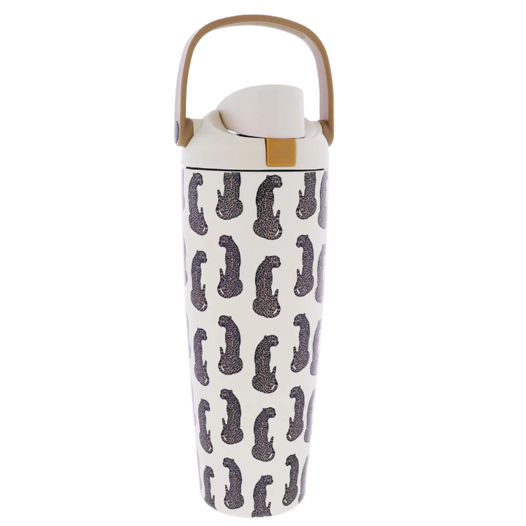 Wild Heart 30 Oz. Water Bottle with Bucket Handle and Straw Cap