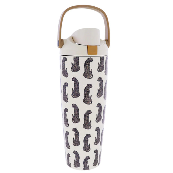 Wild Heart 30 Oz. Water Bottle with Bucket Handle and Straw Cap