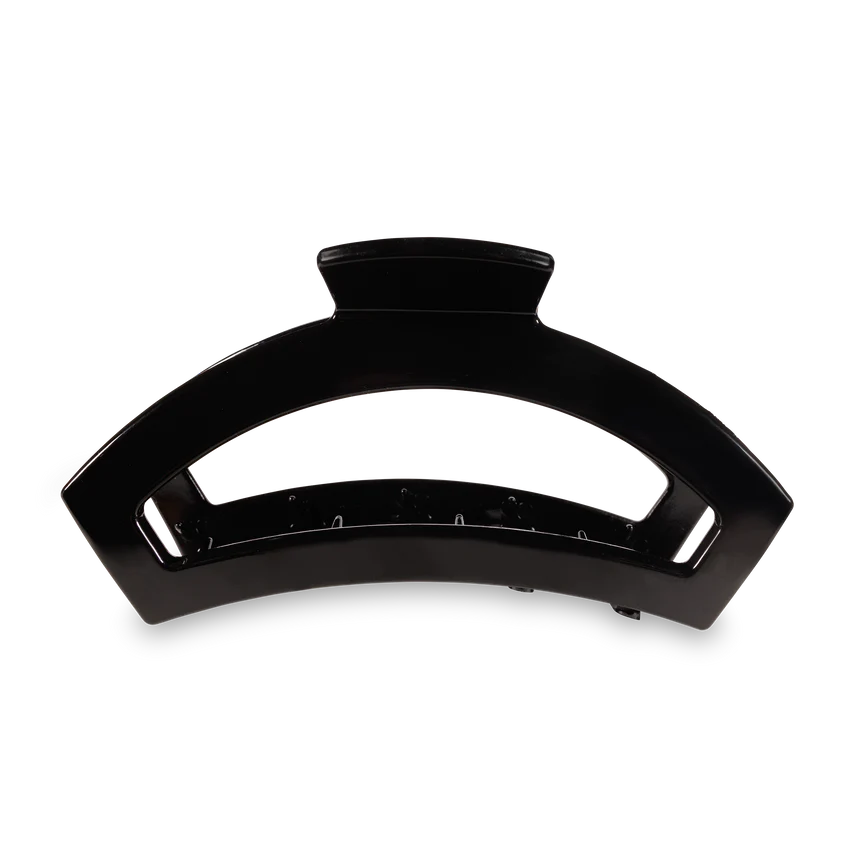 Open Jet Black Hair Clip