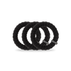 Jet Black Nylon Hair Ties