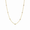 Jolie Delicate Station Necklace in Gold