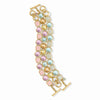 Jolie Tennis Bracelet in Aquamarine Blue