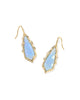 Adriana Scallop Frame Gold Drop Earrings