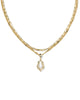 Adriana Scallop Frame Gold Multi Strand Necklace