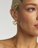 Ari Heart Statement Drop Earrings in Ivory Mother of Pearl