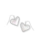 Ari Heart Statement Drop Earrings in Ivory Mother of Pearl