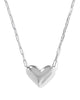 Ari Heart Statement Pendant Necklace in Ivory Mother of Pearl
