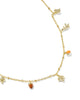 Autumn Charm Necklace Gold Multi Mix